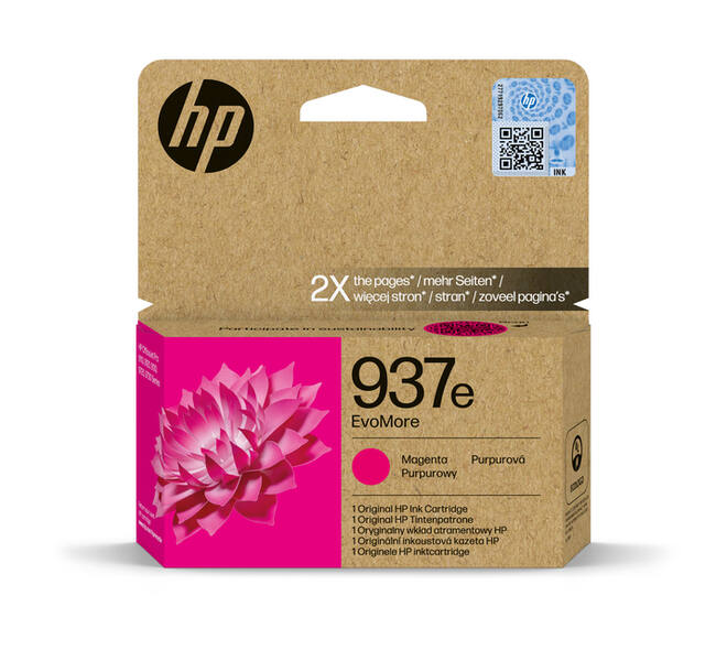 Inktcartridge HP 4S6W7NE 937E Evomore rood