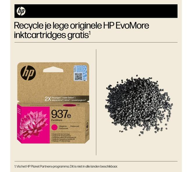 Inktcartridge HP 4S6W7NE 937E Evomore rood