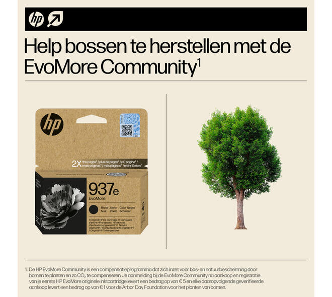 Inktcartridge HP 4S6W9NE 937E Evomore zwart
