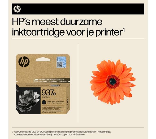 Inktcartridge HP 4S6W9NE 937E Evomore zwart