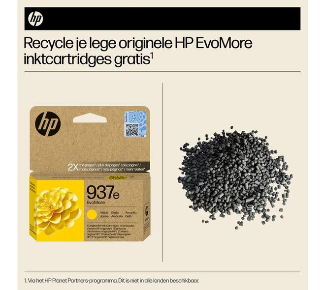 Inktcartridge HP 4S6W8NE 937E Evomore geel