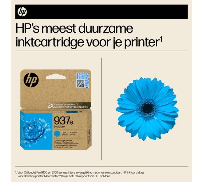Inktcartridge HP 4S6W6NE 937E Evomore blauw