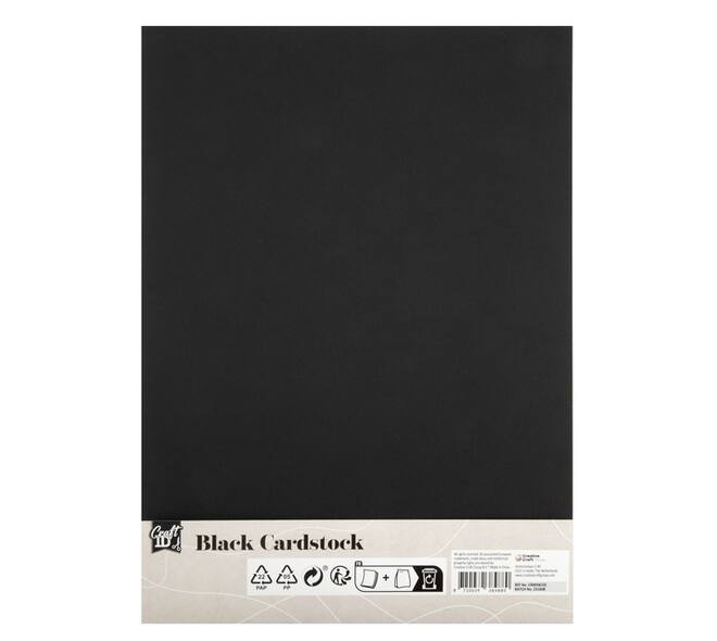 Hobbykarton CraftID A4 220gr zwart 10 vel