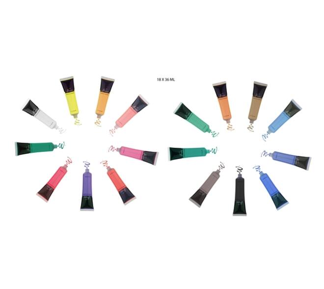Acrylverf Nassau fine art doos à 18 tubes à 36ml