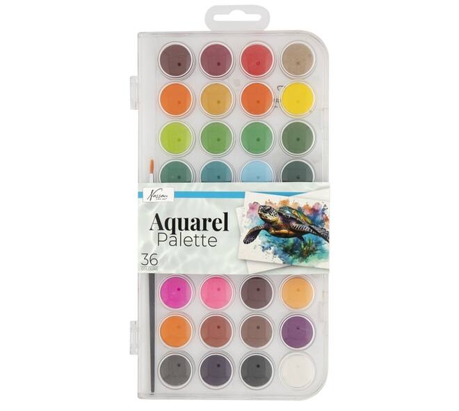 Aquarelverf Nassau fine art doos à 36 napjes