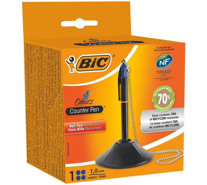 Baliebalpen Bic met ketting medium zwart