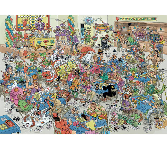 Puzzel Jan van Haasteren NK Mens Erger Je Niet 1000 stukjes