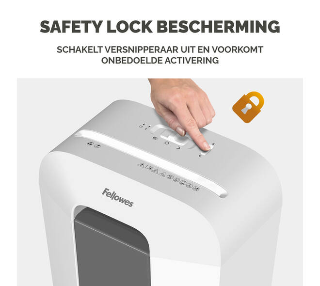 Papiervernietiger Fellowes Powershred LX50 snippers 4x37mm wit