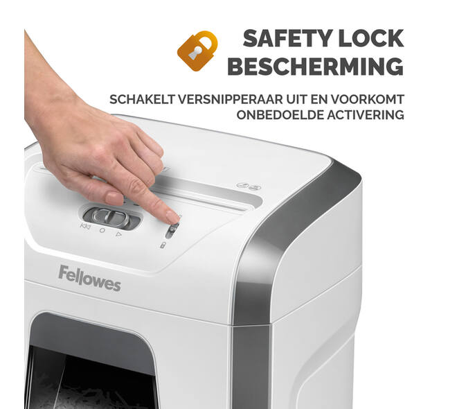 Papiervernietiger Fellowes Powershred 15C snippers 4x40mm wit