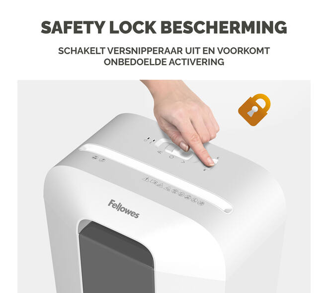 Papiervernietiger Fellowes Powershred LX25 snippers 4x37mm wit
