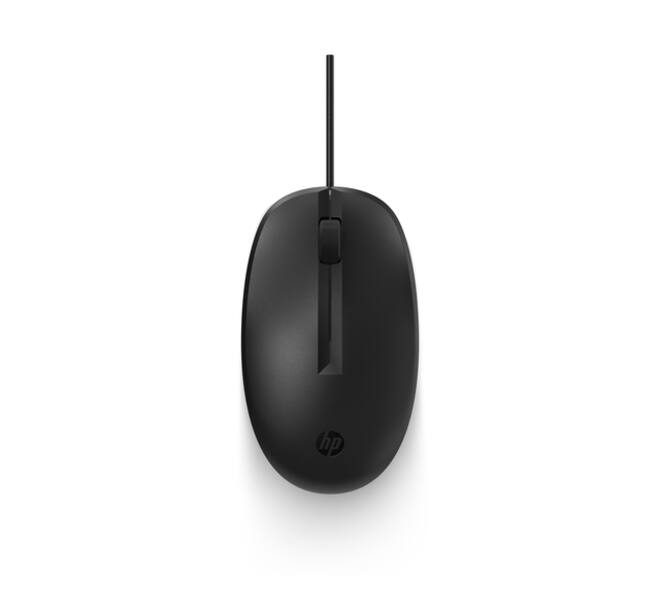 Muis HP 125 bedraad zwart