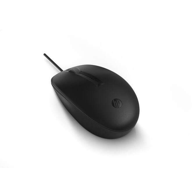 Muis HP 125 bedraad zwart