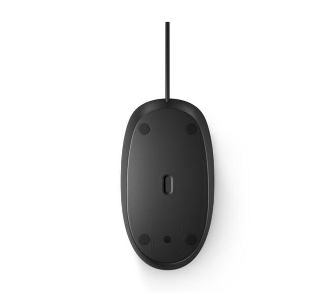 Muis HP 125 bedraad zwart