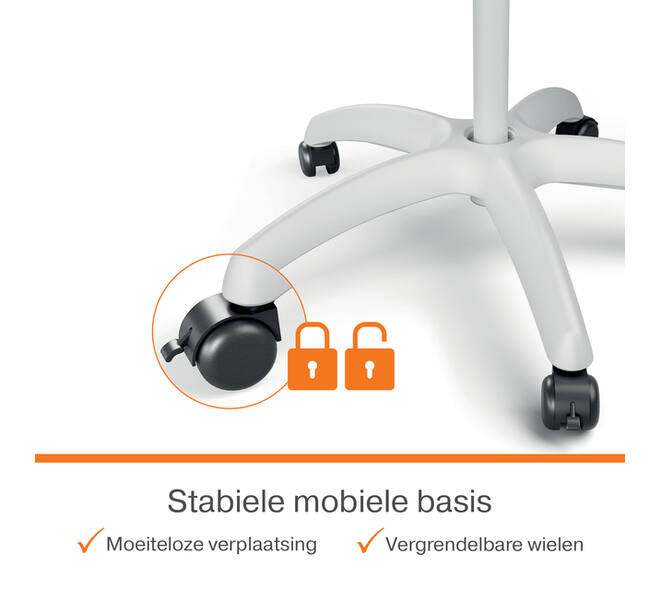Flipover Nobo Premium Plus mobiel staal