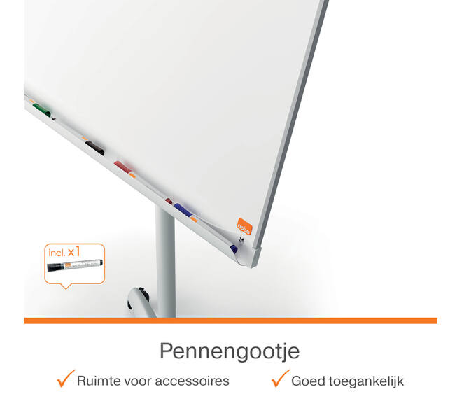Flipover Nobo Premium Plus mobiel staal