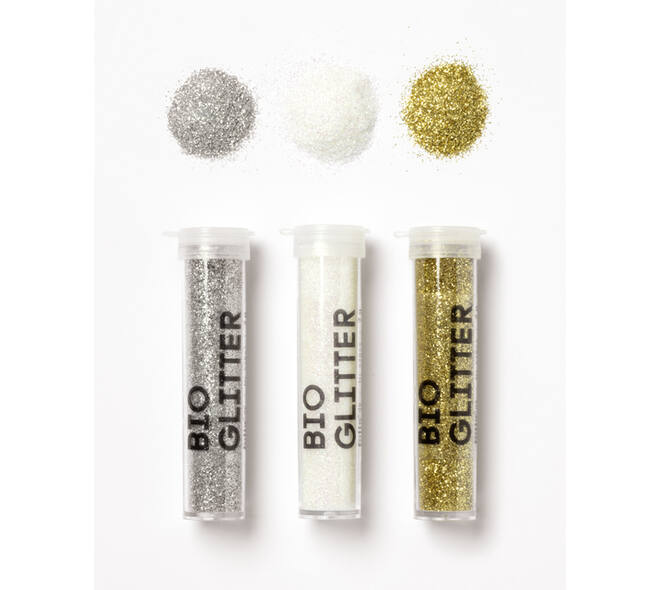 Glitterpoeder Bio Folia Stardust 7gr 5 stuks 3 kleuren