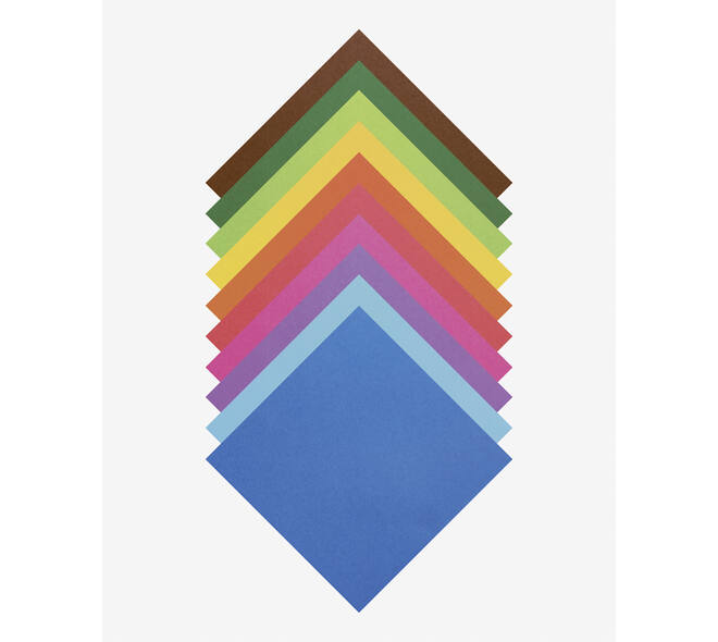 Origami papier Folia 20x20cm transparant 42gr 500 vel in 10 kleuren