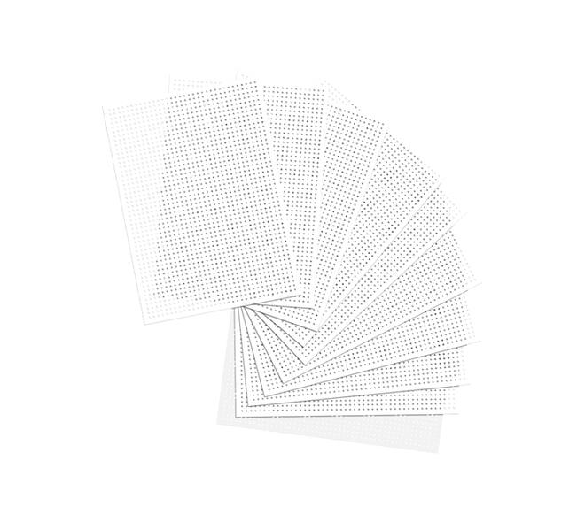 Borduurkaarten Folia 17.5 x x24.5cm 300gr 40 vel wit