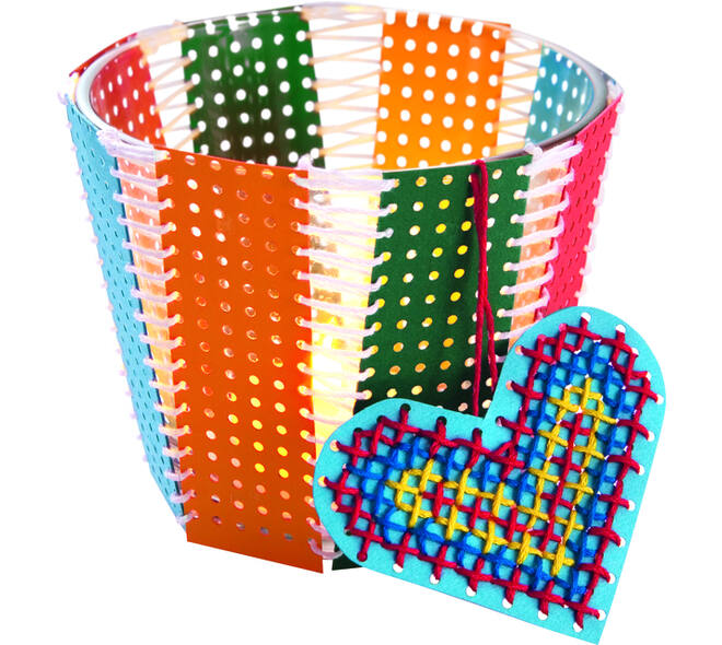 Borduurkaarten Folia 17.5 x x24.5cm 300gr 10 vel assorti