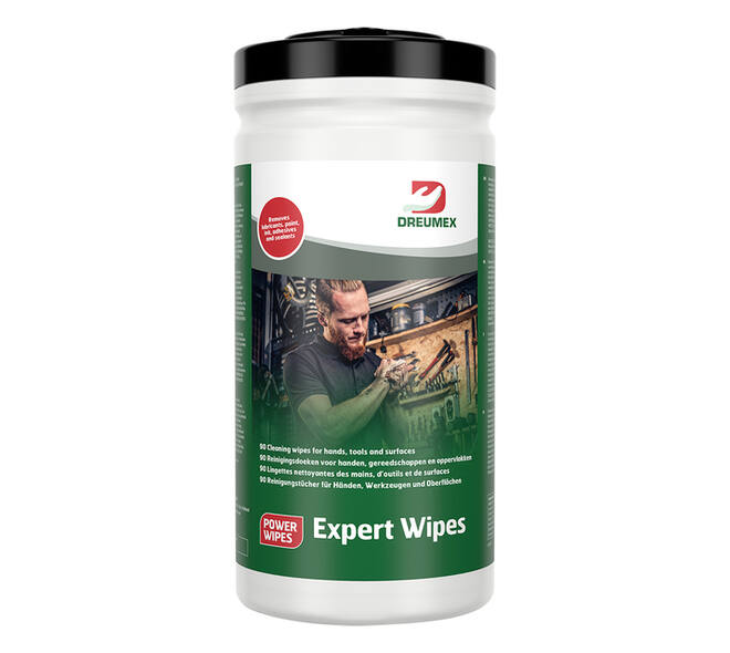 Reinigingsdoek Dreumex Expert Wipes bus 90 stuks wit