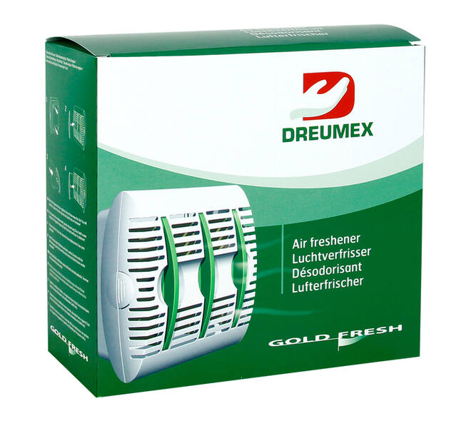 Luchtverfrisserdispenser Dreumex Gold Fresh wit
