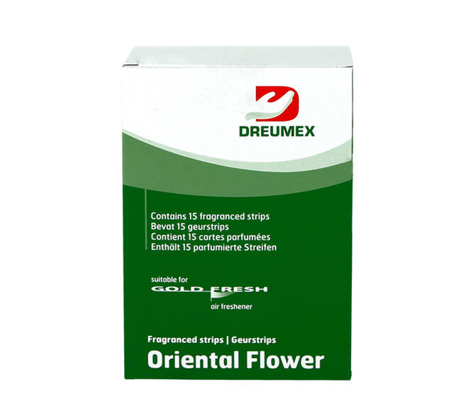 Luchtverfrisser Dreumex Gold Fresh Oriental Flower 15 strips