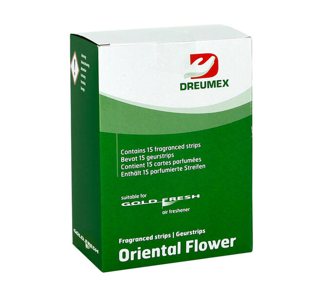 Luchtverfrisser Dreumex Gold Fresh Oriental Flower 15 strips