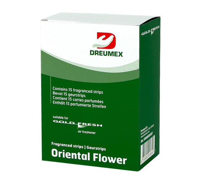 Luchtverfrisser Dreumex Gold Fresh Oriental Flower 15 strips