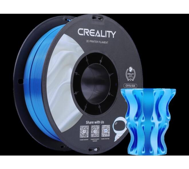 3D Filament Creality PLA 1.75mm Silk blauw 1kg