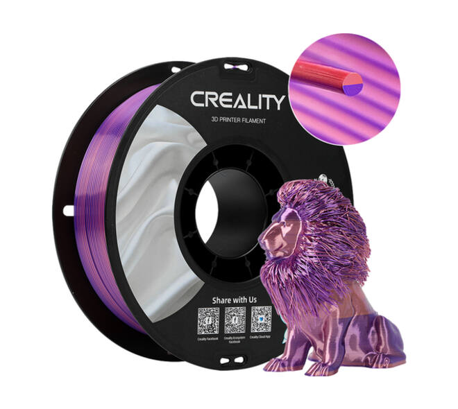 3D Filament Creality PLA 1.75mm Silk roze paars 1kg