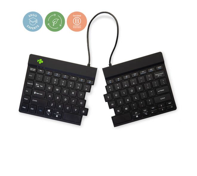 Toetsenbord R-Go Split Break QWERTY WL zwart