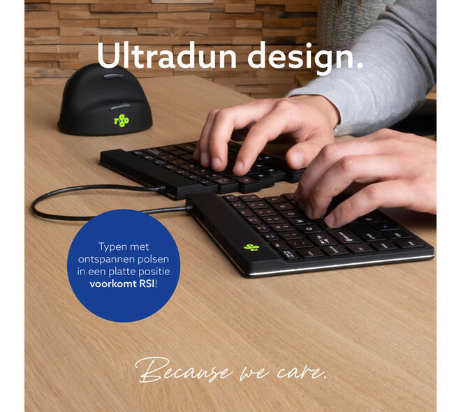 Toetsenbord R-Go Split Break QWERTY WL zwart