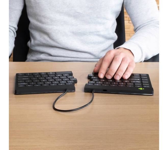 Toetsenbord R-Go Split Break QWERTY WL zwart