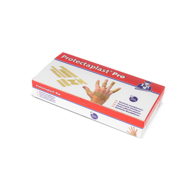 Elastische pleisters bruin Protectaplast 180x20mm 100 stuks