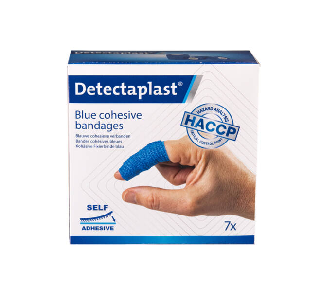 Cohesief verband blauw Detectaplast assorti 7 stuks