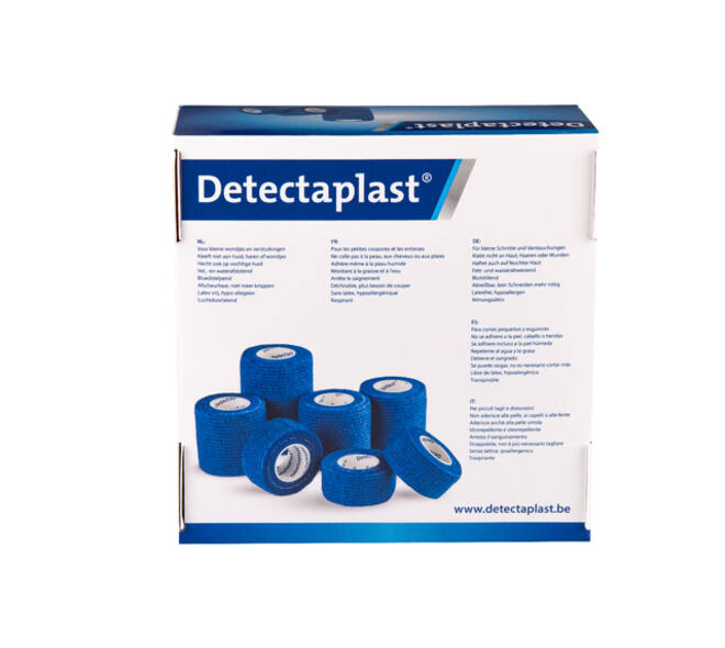 Cohesief verband blauw Detectaplast assorti 7 stuks