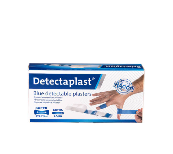 Elastische blauwe textielpleister Detectaplast 180x20mm 100 stuks