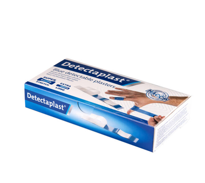 Elastische blauwe textielpleister Detectaplast 180x20mm 100 stuks