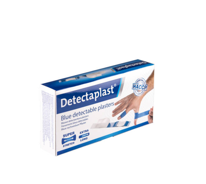 Elastische blauwe textielpleister Detectaplast 180x20mm 100 stuks