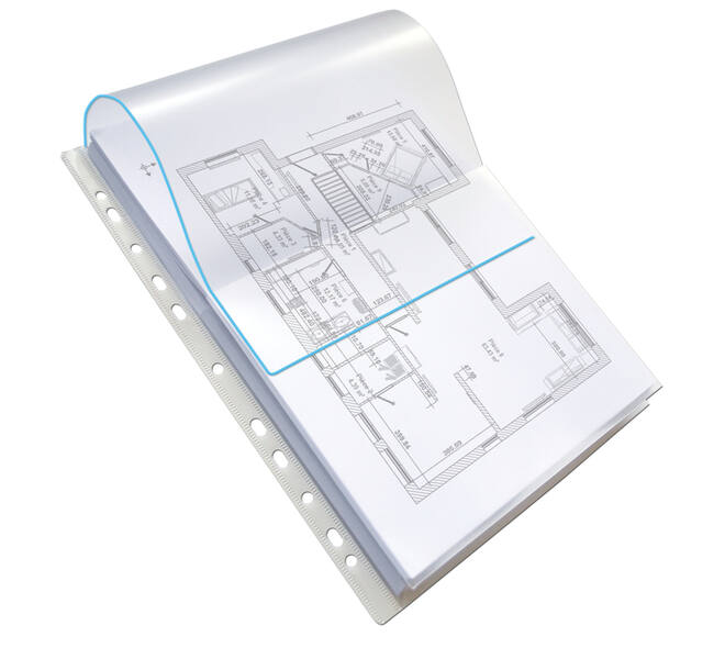Showtas Oxford A4 PP 200µ glashelder met sluitklep 10 stuks