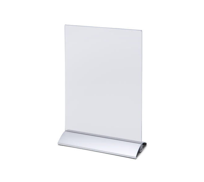 Menukaarthouder IEZZY staand A4 aluminium voet