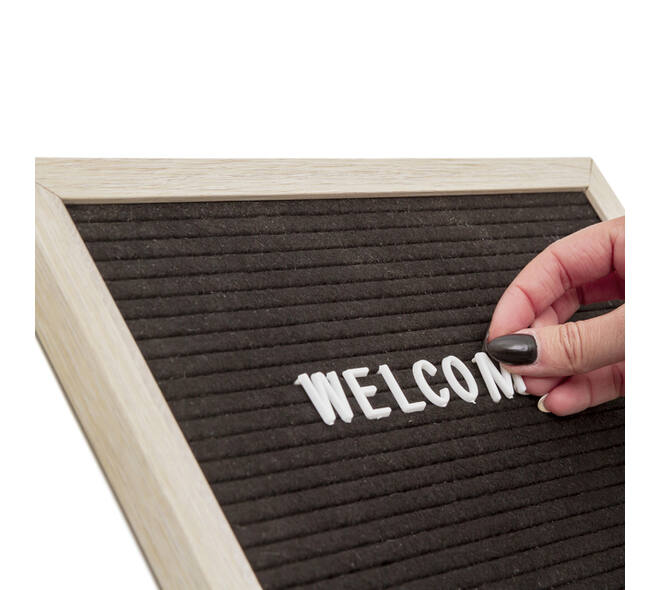 Letterbord IEZZY 30x30cm naturel hout
