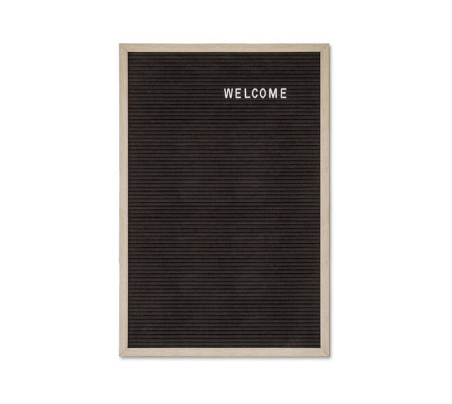 Letterbord IEZZY 40x60cm naturel hout