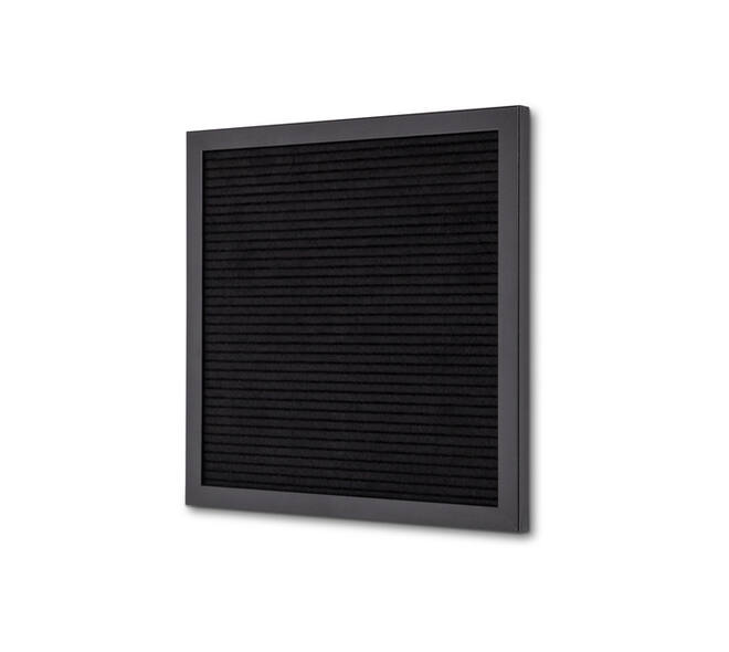 Letterbord IEZZY 30x30cm zwart hout