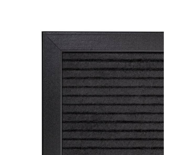 Letterbord IEZZY 30x30cm zwart hout