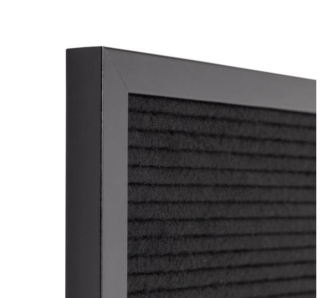 Letterbord IEZZY 30x30cm zwart hout