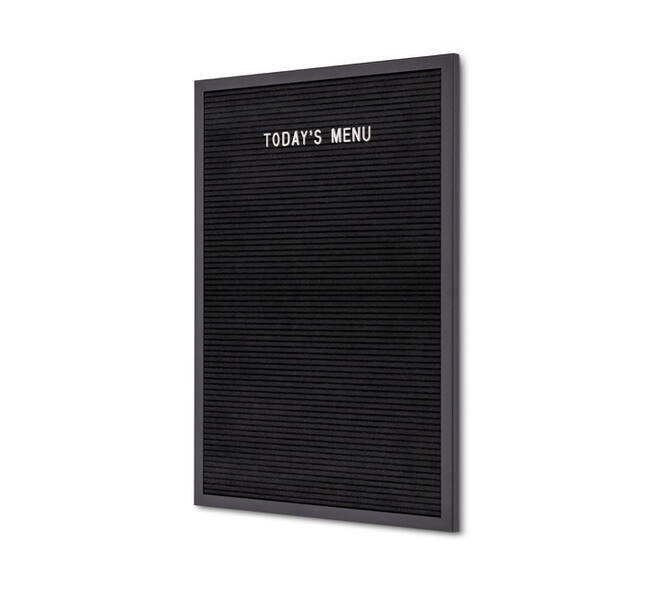 Letterbord IEZZY 40x60cm zwart hout