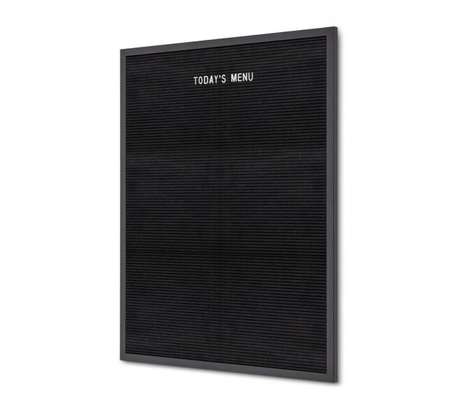 Letterbord IEZZY 60x80cm zwart hout