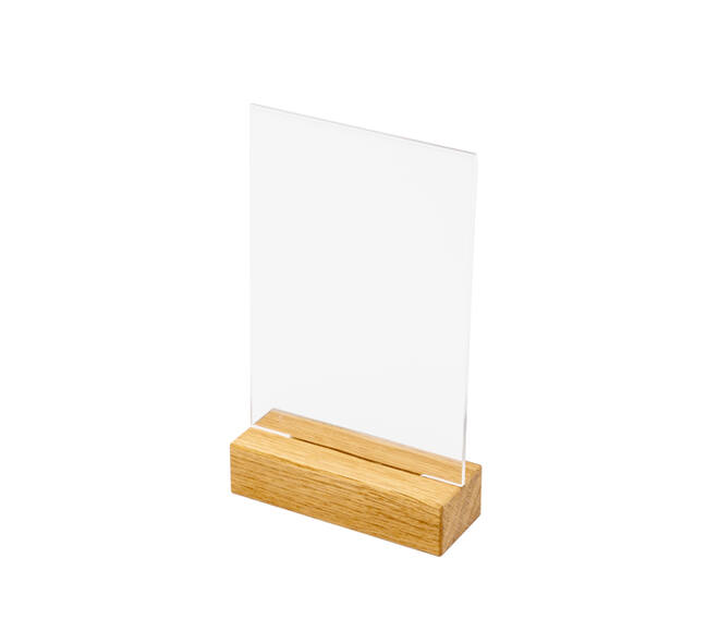 Menukaarthouder IEZZY T tafeldisplay A6 hout