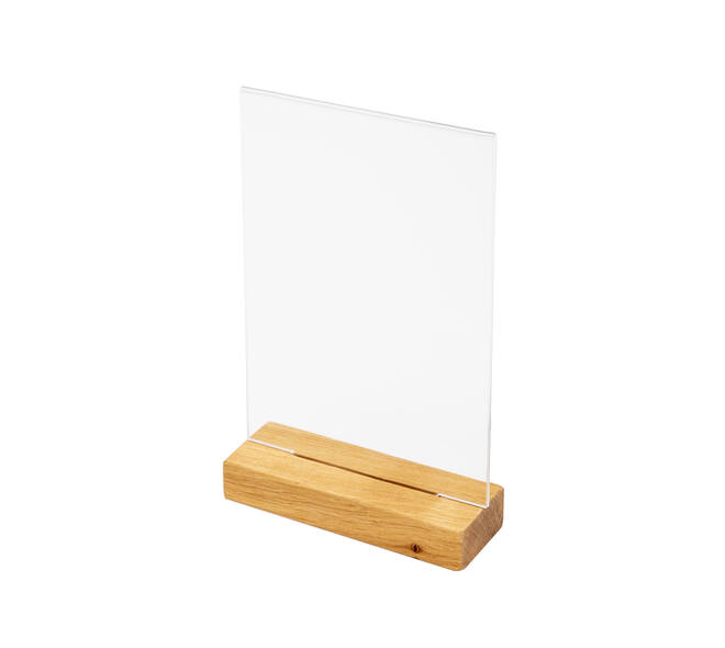 Menukaarthouder IEZZY T tafeldisplay A5 hout